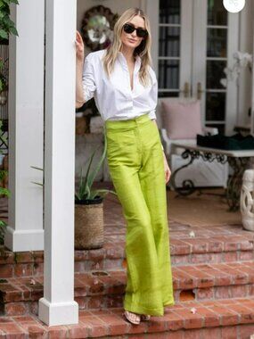 Julia Amory Julia Pants, Chartreuse (Small)